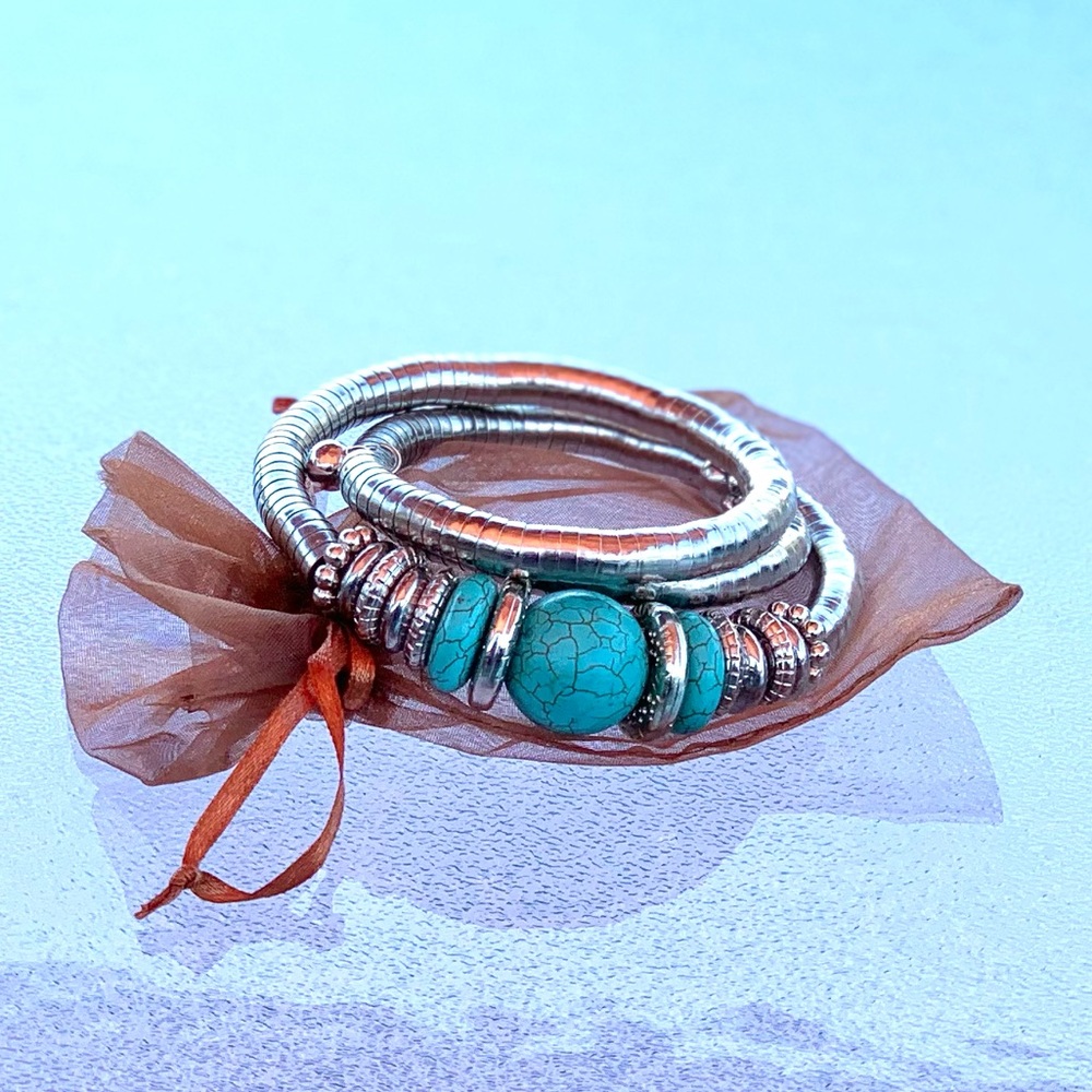 Bali Beaded Coil Wrap Bracelet